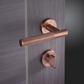 LPD Zurich Satin Copper Knurled Finish Door Handle Pack