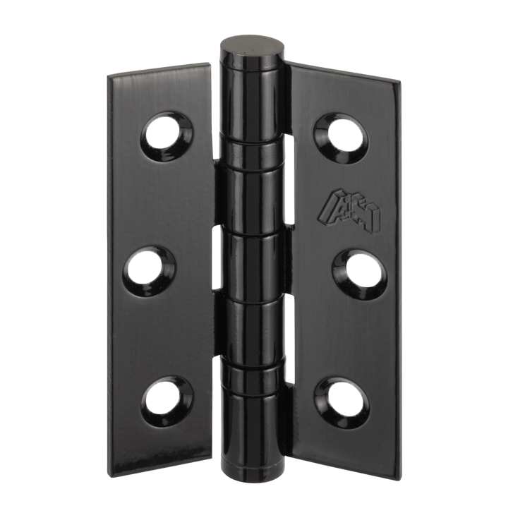 LPD Manhattan Matt Black Butt Hinges 75mm (Pack of 3)