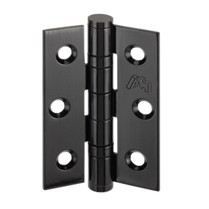 LPD Manhattan Matt Black Butt Hinges 75mm (Pack of 3)