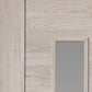 JB Kind Alabama Glazed Light Grey Laminate Internal Door - Pre Finished