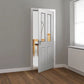JB Kind Canterbury Smooth 2 Light Clear White Primed Internal Door