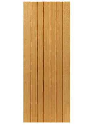 JB Kind Cherwell 7 Panel Oak Veneered FD30 Fire Door - Pre Finished