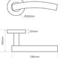 JB Kind Detroit Satin Stainless Steel Handle Latch Pack