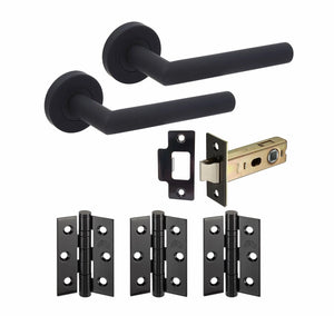 JB Kind Phoenix Smooth Black Handle Latch Pack