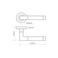 JB Kind Portland Polished Door Handle Latch Pack
