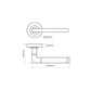 JB Kind Seattle Polished Door Handle Latch Pack