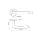 JB Kind Raven Rounded Polished Door Handle Pack