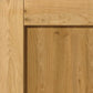 JB Kind Rustic Oak DX 4 Panel Internal Door - Pre Finished