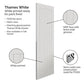 JB Kind Thames White Primed 5 Panel FD30 Fire Door