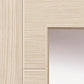 JB Kind Tigris Glazed Ivory Internal Door - Pre Finished