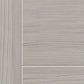 JB Kind Tigris Lava Light Grey Laminate Internal Door - Pre Finished