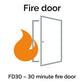 JB Kind Dominion Glazed White Primed FD30 Fire Door