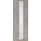 XL Joinery Palermo Clear Glazed White Grey Laminate Internal Door - Pre Finished