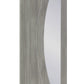 XL Joinery Salerno Clear Glazed White Grey Laminate Internal Door - Pre Finished