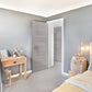 XL Joinery Palermo White Grey Laminate Internal Door - Pre Finished