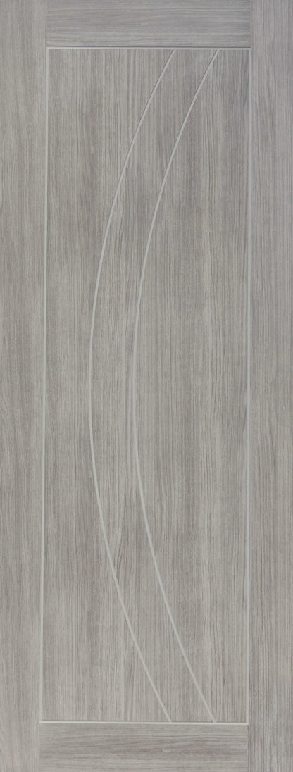 XL Joinery Salerno White Grey Laminate Internal Door - Pre Finished
