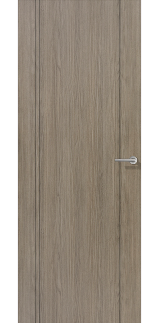LPD Monaco Light Grey Laminate FD30 Fire Door - Fully Finished