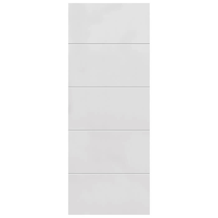 JB Kind 4 Line Horizontal Primed Moulded FD30 Fire Door