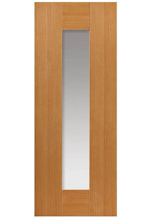 JB Kind Axis Glazed Oak Veneered Shaker Style Internal Door - Pre Finished