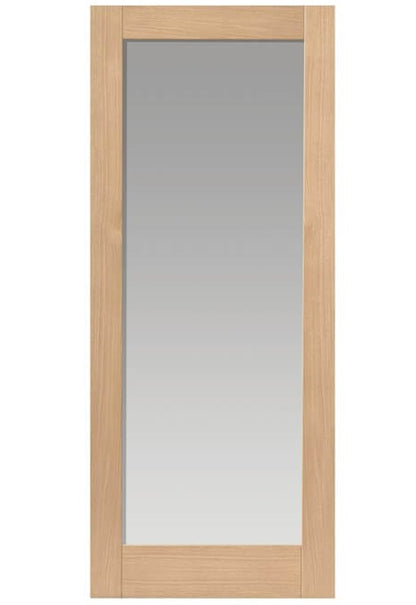 JB Kind Fuji Glazed Shaker Style Oak Internal Door - Unfinished