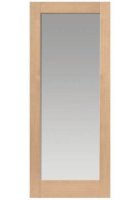 JB Kind Fuji Glazed Oak Shaker Style FD30 Fire Door - Unfinished