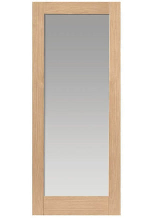 JB Kind Fuji Glazed Oak Shaker Style FD30 Fire Door - Unfinished