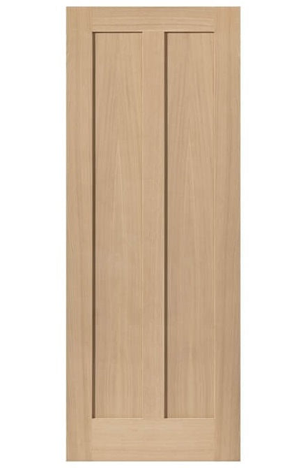 JB Kind Eiger Oak Shaker Style FD30 Fire Door - Unfinished