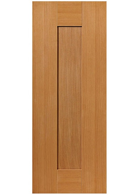 JB Kind Axis Oak Shaker Style FD30 Fire Door - Pre Finished