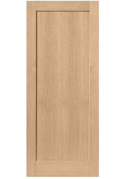 JB Kind Etna Oak Shaker Style FD30 Fire Door - Unfinished