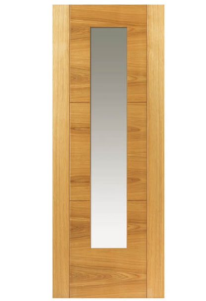 JB Kind Mistral Oak Veneer Glazed Internal Door - Pre Finished