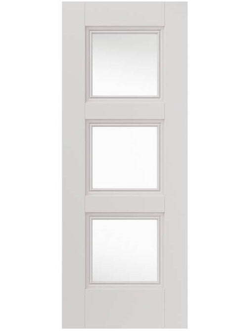 JB Kind Catton Glazed Classic Panelled White Primed Internal Door