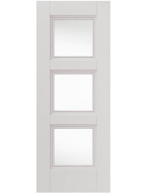 JB Kind Catton Glazed Classic Panelled White Primed Internal Door