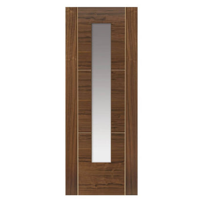 JB Kind Mistral Walnut Veneer Glazed Internal Door - Pre Finished