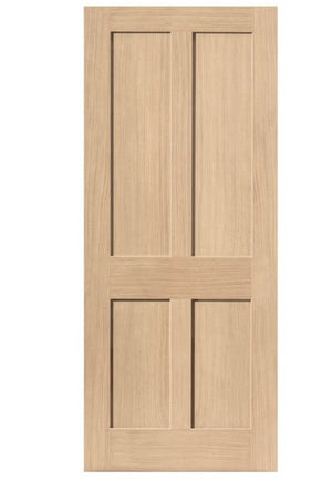 JB Kind Rushmore Oak Veneered Shaker Style Internal Door - Unfinished