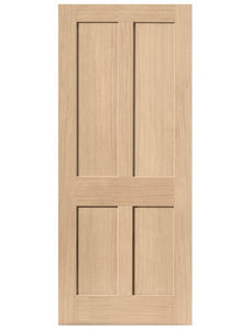 JB Kind Rushmore Shaker Style Oak Internal Door - Unfinished
