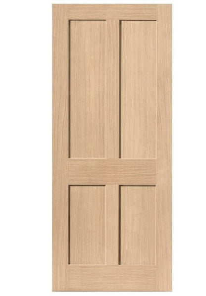 JB Kind Rushmore Oak Shaker Style FD30 Fire Door - Unfinished