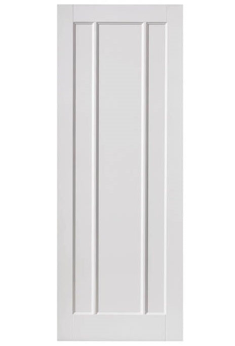 JB Kind Jamaica White Primed Shaker Style FD30 Fire Door