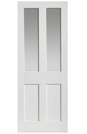 JB Kind Rushmore Glazed White Primed Shaker Style Internal Door