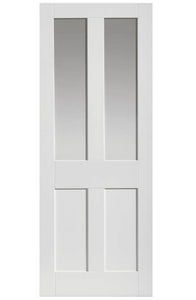 JB Kind Rushmore Glazed White Primed Shaker Style Internal Door