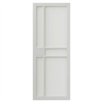 JB Kind City White Industrial Art Deco Style Internal Door - Pre Finished