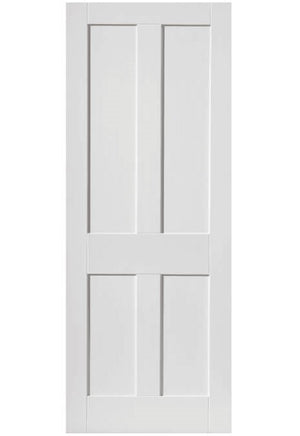 JB Kind Rushmore White Primed Shaker Style FD30 Fire Door