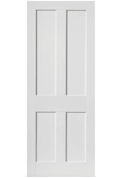 JB Kind Rushmore White Primed Shaker Style FD30 Fire Door