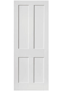 JB Kind Rushmore White Primed Shaker Style FD30 Fire Door
