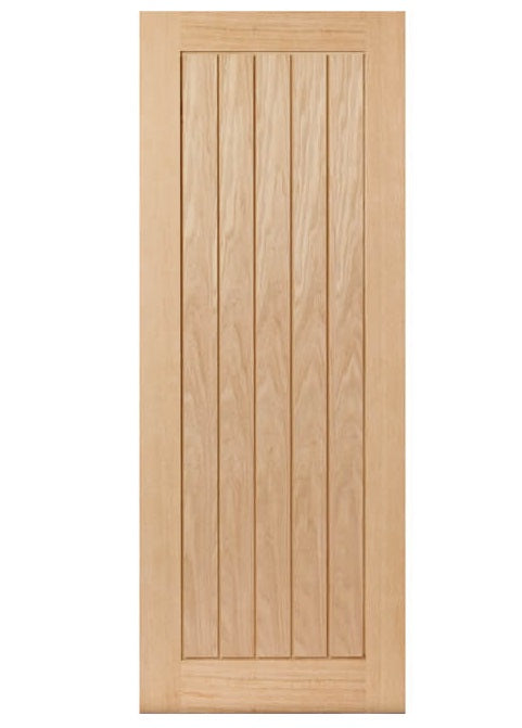 JB Kind Thames Oak 5 Panel FD30 Fire Door - Unfinished