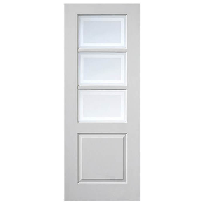 JB Kind Andorra Glazed White Primed Moulded Internal Door