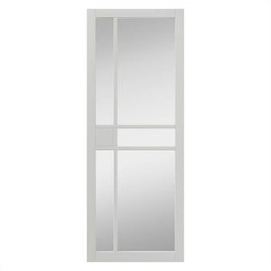 JB Kind City Glazed White Industrial Art Deco Style Internal Door - Pre Finished