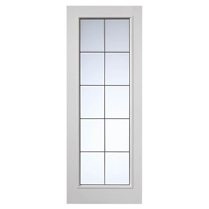 JB Kind Decima Glazed White Primed & Moulded Internal Door
