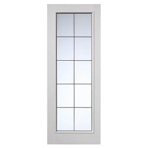 JB Kind Decima Glazed White Primed & Moulded Internal Door