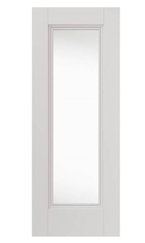 JB Kind Belton Glazed Classic Panelled White Primed Internal Door