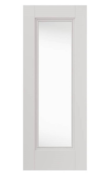 JB Kind Belton Glazed Classic Panelled White Primed Internal Door